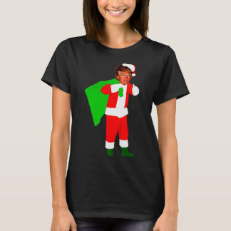 Santa Claus Donald Trump Funny Christma Ugly Xmas  T-Shirt
