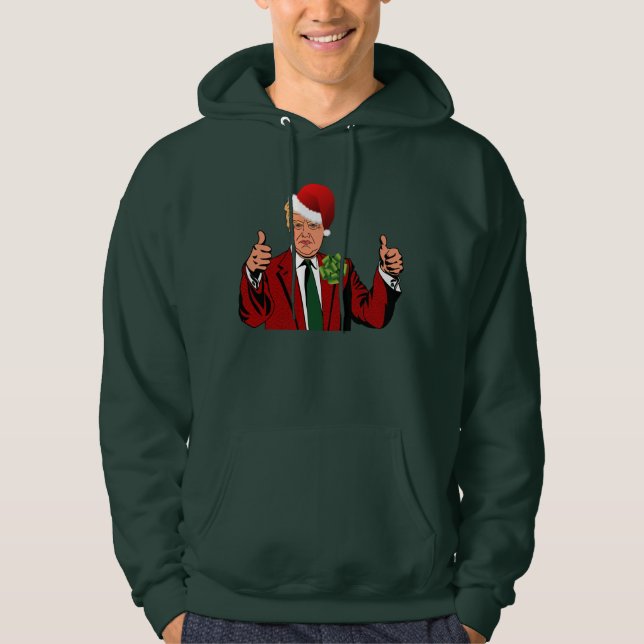 Santa Claus Donald Trump Hoodie (Vorderseite)