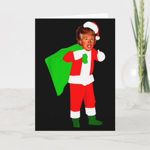 Santa Claus Donald Trump Lustiger Weihnachten Häss Karte