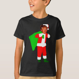 Santa Claus Donald Trump Lustiger Weihnachten Häss T-Shirt