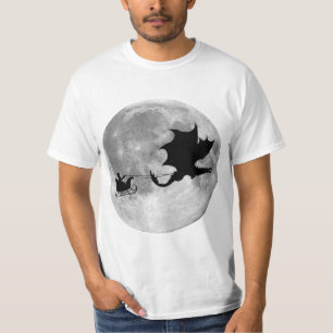 Santa Claus Dragon Rider Sleigh Rider T-Shirt