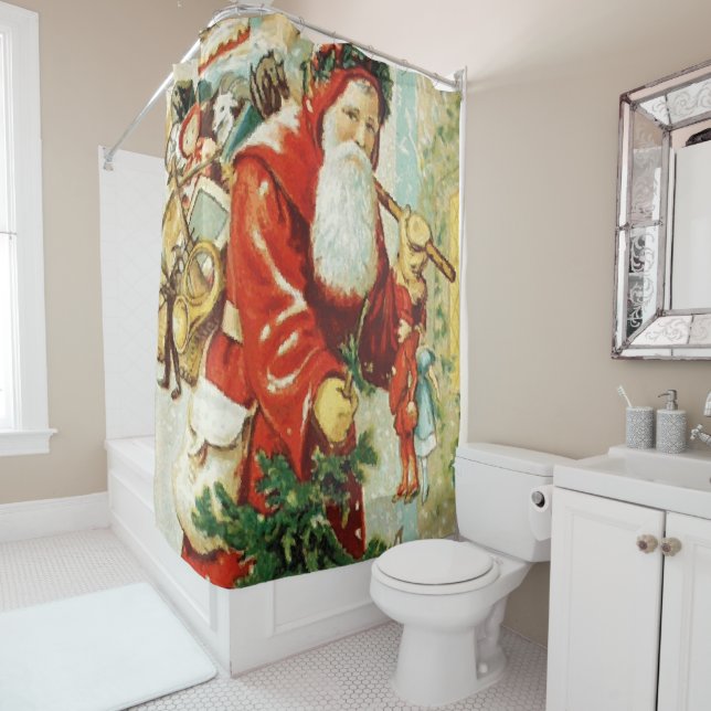 Santa Claus - Duschvorhang (Beispiel)