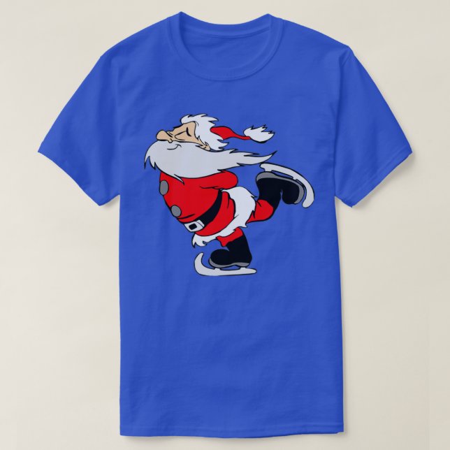 Santa Claus Eis Skate T-Shirt (Design vorne)
