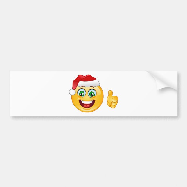 Santa claus emoji autoaufkleber (Vorne)