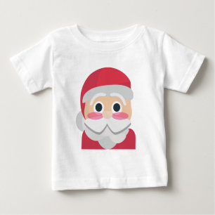 Santa claus emoji baby t-shirt