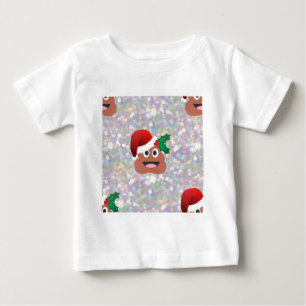 Santa claus emoji baby t-shirt