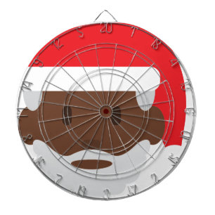 Santa claus emoji dartscheibe