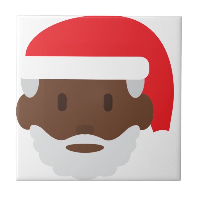 Santa claus emoji fliese (Vorderseite)