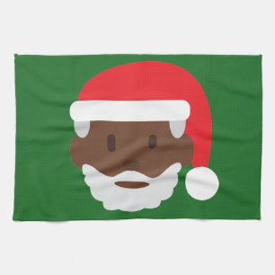 Santa claus emoji geschirrtuch