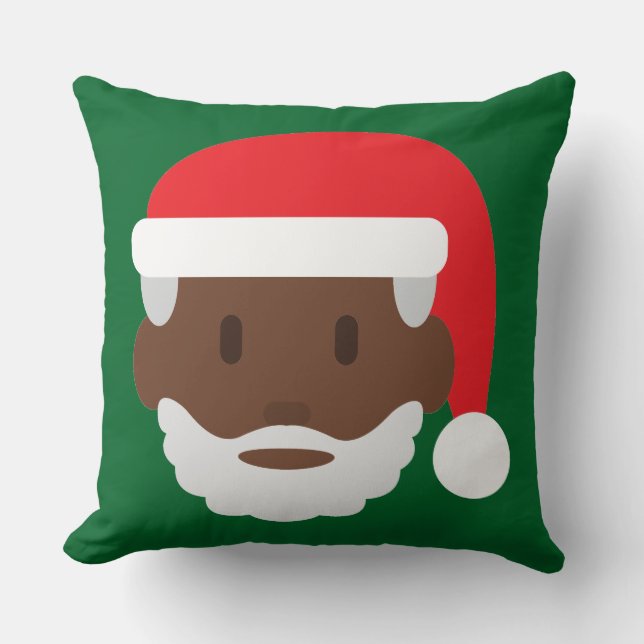 Santa claus emoji kissen (Vorderseite)