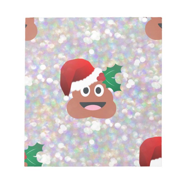 Santa claus emoji notizblock (Vorderseite)