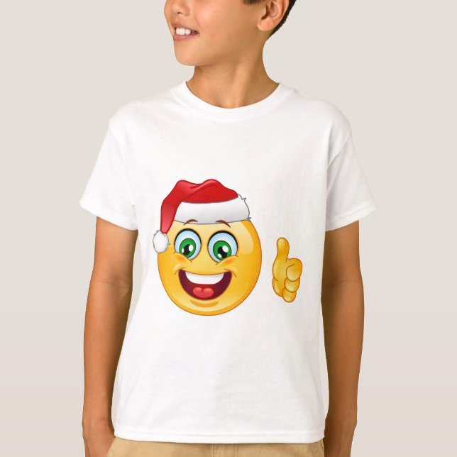 Santa claus emoji T-Shirt (Vorderseite)