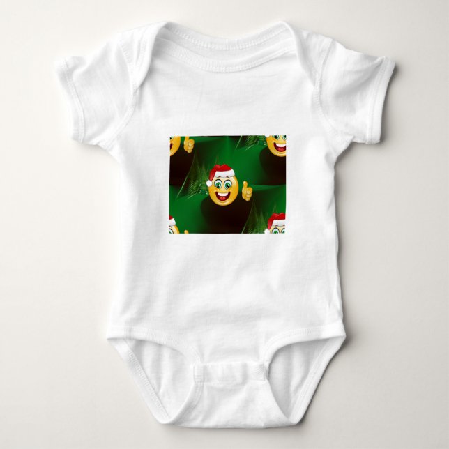 Santa claus emojis baby strampler (Vorderseite)