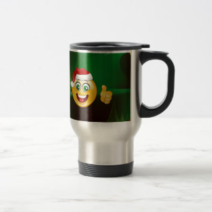 Santa claus emojis reisebecher