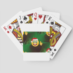 Santa claus emojis spielkarten