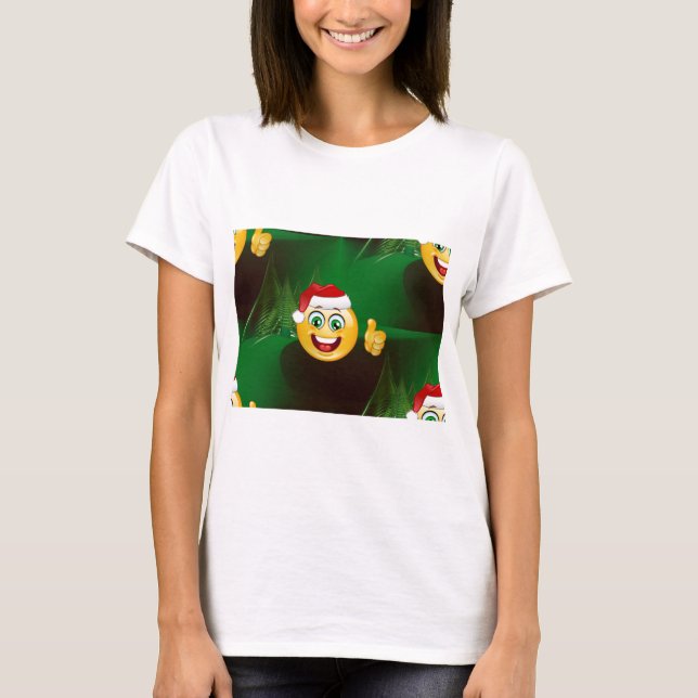 Santa claus emojis T-Shirt (Vorderseite)