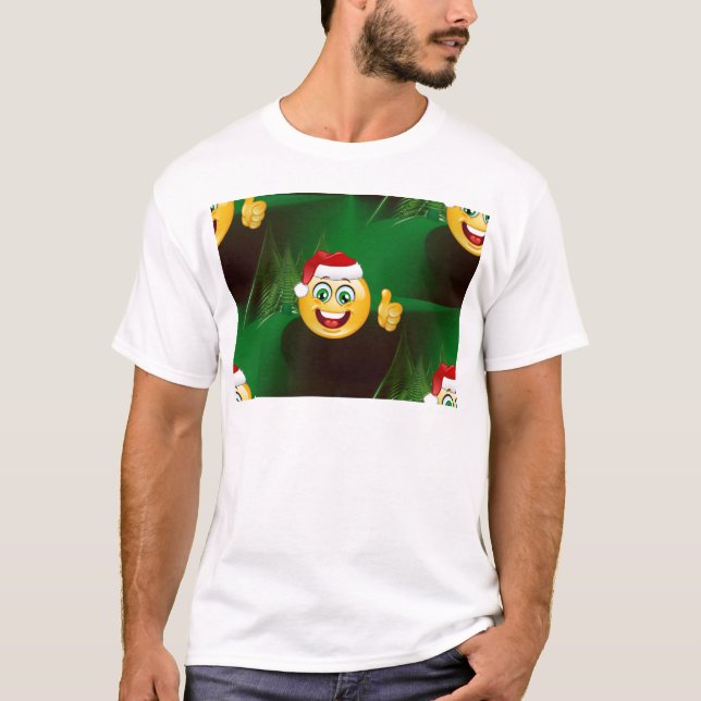 Santa claus emojis T-Shirt (Vorderseite)