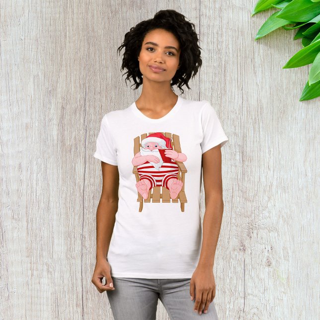 Santa Claus Entspannung für Frauen T - Shirt (Von Creator hochgeladen)