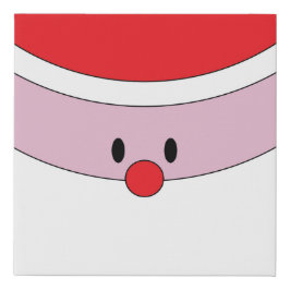 Santa Claus Face Canvas Print Künstlicher Leinwanddruck