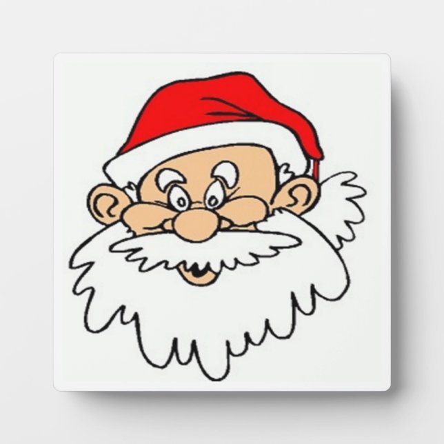SANTA CLAUS FACE FOTOPLATTE (Vorderseite)