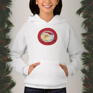Santa Claus Face Ho Ho Niedliche Weihnachten Hoodie