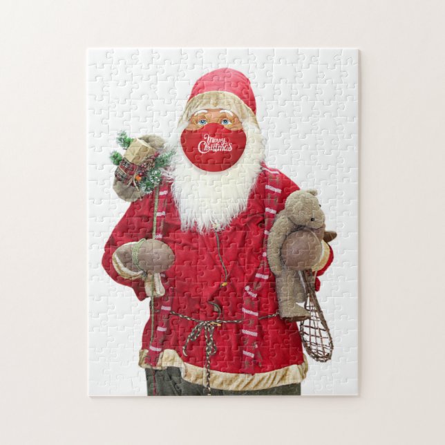 Santa Claus Face Mask Puzzle (Vertikal)