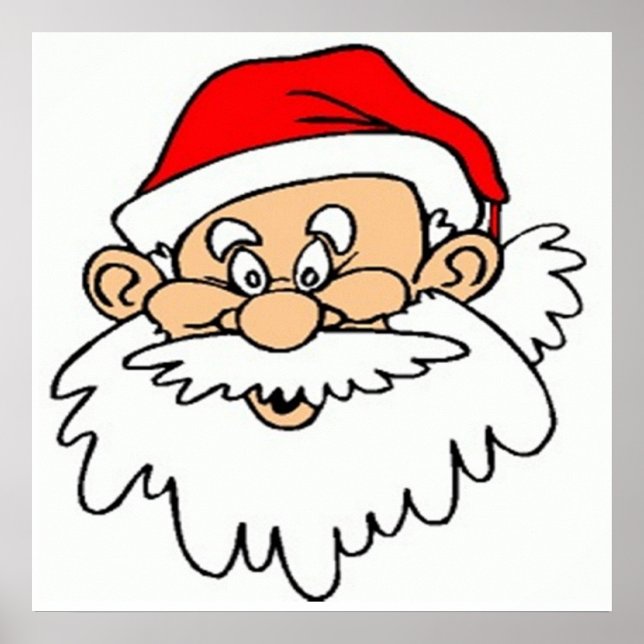SANTA CLAUS FACE POSTER (Vorne)