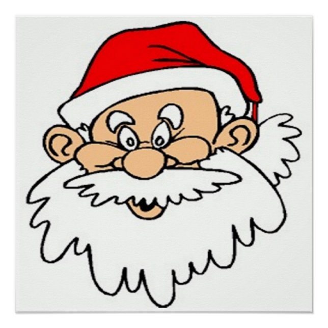 SANTA CLAUS FACE POSTER (Vorderseite)