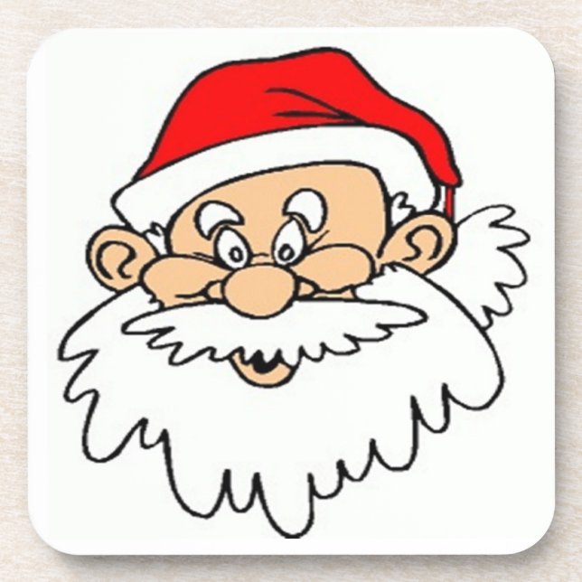 SANTA CLAUS FACE UNTERSETZER (Vorderseite)