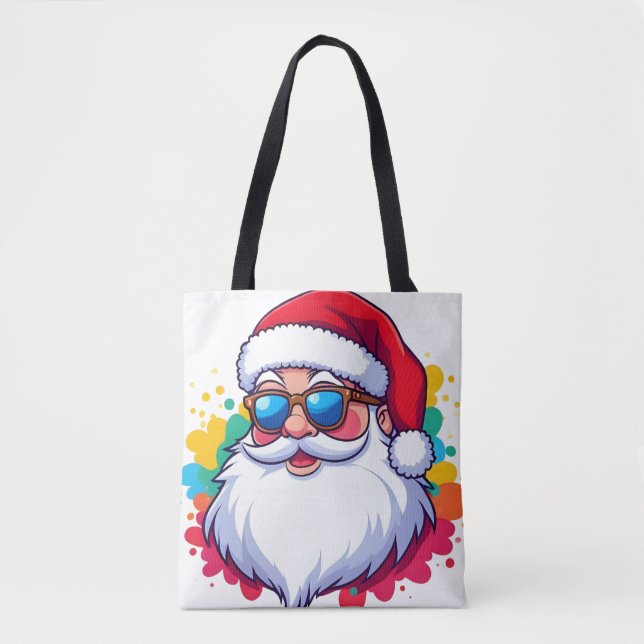 Santa Claus Face With Paint Splatter Christmas (Vorderseite)