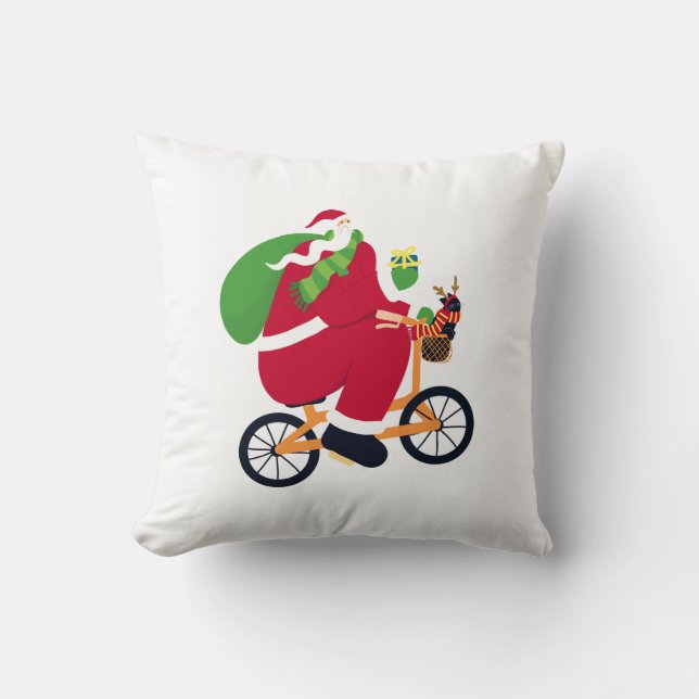 Santa Claus Fahrrad Kissen (Vorderseite)