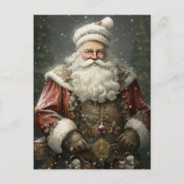 Santa Claus Father Christmas AI Assist Portrait Feiertagspostkarte
