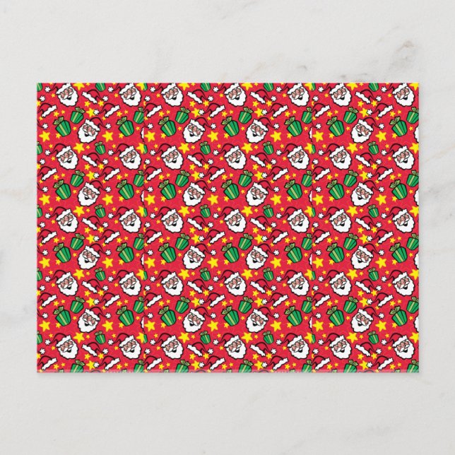 Santa Claus Feiertagspostkarte (Vorderseite)