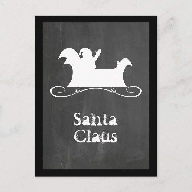 Santa Claus Feiertagspostkarte (Vorderseite)