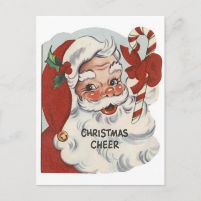 Santa Claus Feiertagspostkarte (Vorderseite)