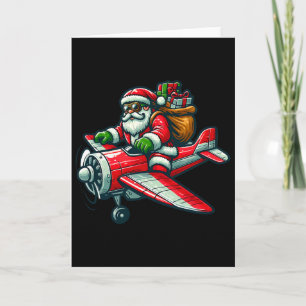 Santa Claus fliegt Weihnachts-Pyjama für Kleinkind Karte