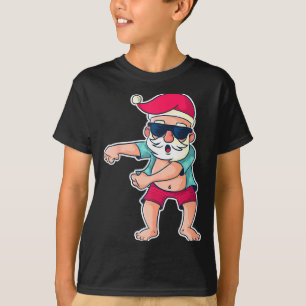 Santa Claus Floss Tanz Weihnachten X-mas Geschenk T-Shirt