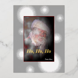 "Santa Claus" Foil Holiday Post Card Folien Feiertagspostkarte