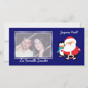 Santa Claus Fotokarten Feiertagskarte