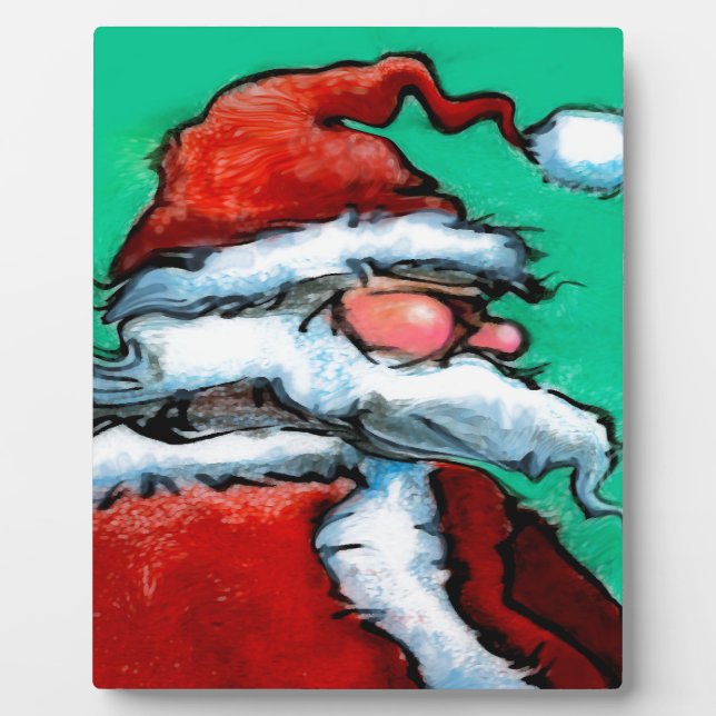 Santa Claus Fotoplatte (Vorderseite)
