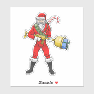 Santa Claus Frohe Weihnachten Teil 2 Aufkleber