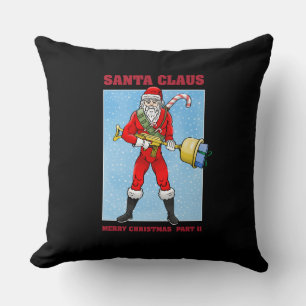 Santa Claus Frohe Weihnachten Teil 2 Kissen
