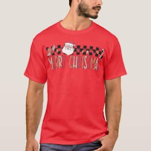 Santa Claus Frory Christmas Groovy Weihnachtsfamil T-Shirt