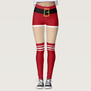Santa Claus Funny Christmas Leggings