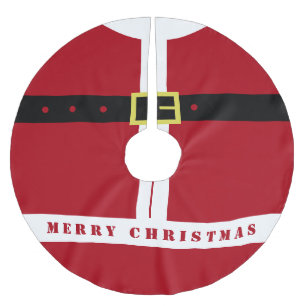Santa Claus Funny Christmas Tree Skirt Polyester Weihnachtsbaumdecke