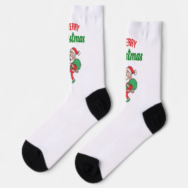 Santa Claus Fußballspielen Funny Niedlich Socken