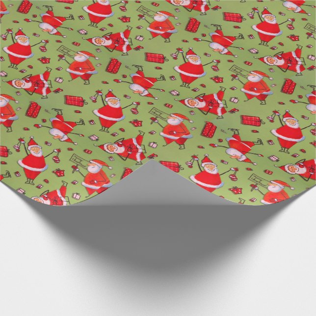 Santa Claus Geschenkpapier (Ecke)