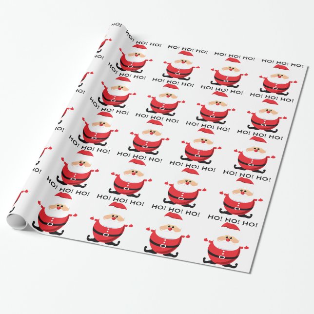 Santa Claus Geschenkpapier (Ungerollt)