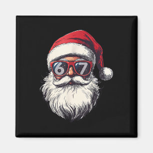 Santa Claus Gesicht 67 Weihnachten Six Seven Bruh Magnet