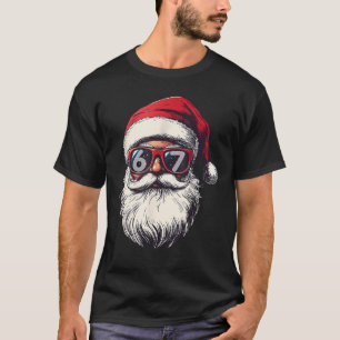 Santa Claus Gesicht 67 Weihnachten Six Seven Bruh T-Shirt